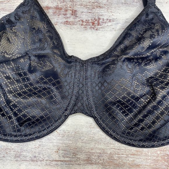 Wacoal black lace Full Coverage bra 38D - Picture 3 of 8